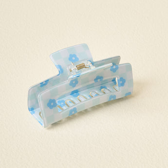 Check Claw Clip | Blue