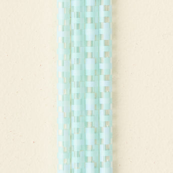 Straw Set | Check Blue