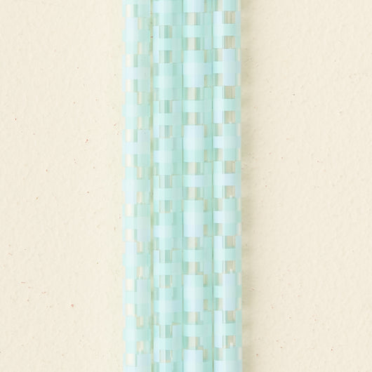 Straw Set | Check Blue