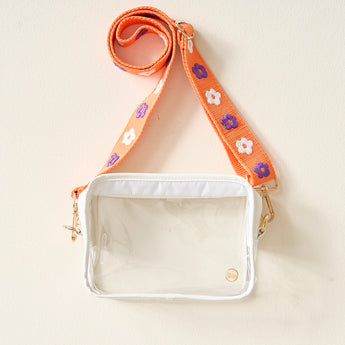 Clear Crossbody Bag | Orange