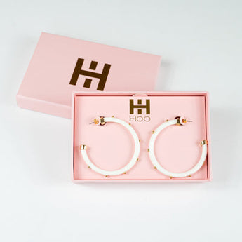 Hoo Hoops | White with Gold Balls