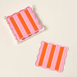 Acrylic Coaster Set • Sicily Stripes Pink