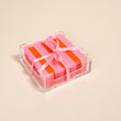 Acrylic Coaster Set • Sicily Stripes Pink