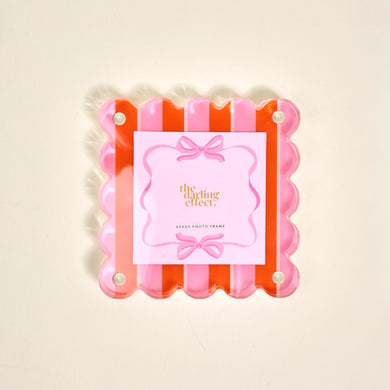 Little Moments Acrylic Frame | Sicily Stripes Pink