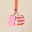 Dynamic Duo Pouch Wristlet | Sicily Stripes Pink