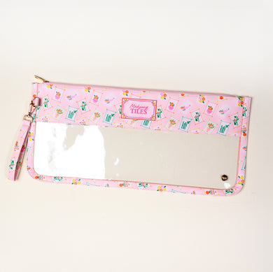 Mahjong Tile Pouch • It's Mahj Time Pink