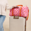 On-the-Go Quilted Weekender • Poppin' Petals Hot Pink