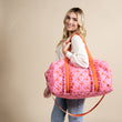 On-the-Go Quilted Weekender • Poppin' Petals Hot Pink