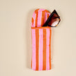 Puffy Sunglasses Case • Sicily Stripes Pink