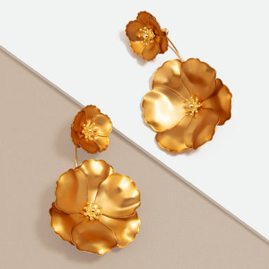 Annabelle Floral Drop Earrings | Gold