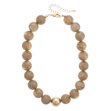 Marjorie Necklace • Smokey Taupe