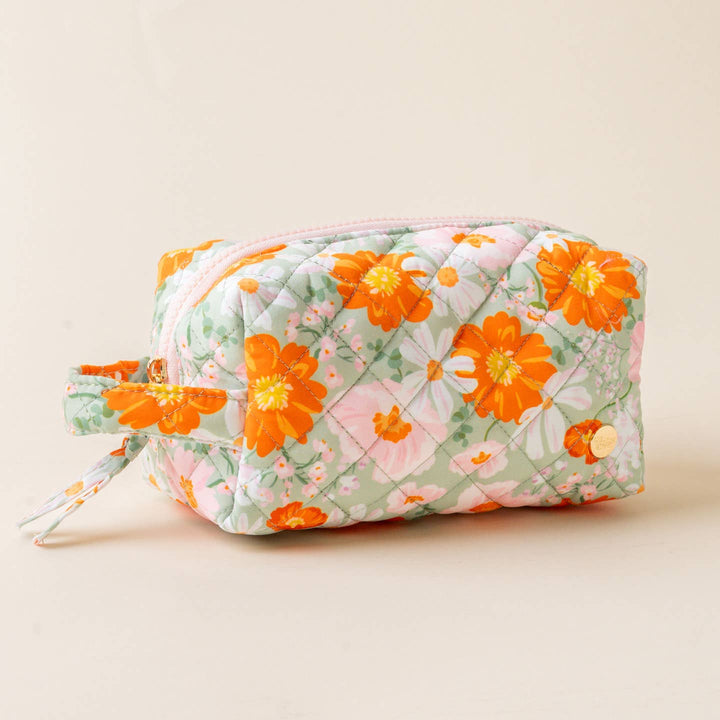 Quilted Cosmetic Pouch | Bouquet Beauty