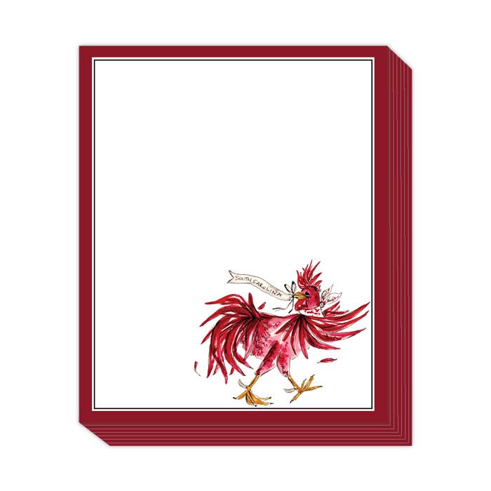 Garnet + Black Gamecock Notepad