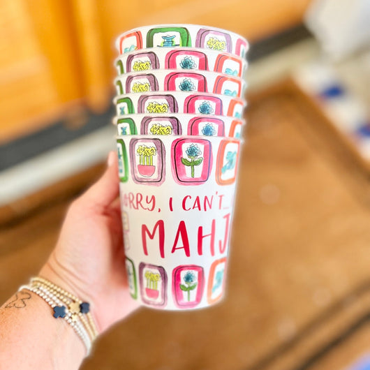 Mahjong Reusable Cups | Set of 6