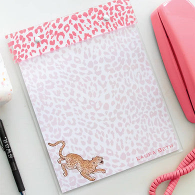 Acrylic Notepad | Orchid Leopard