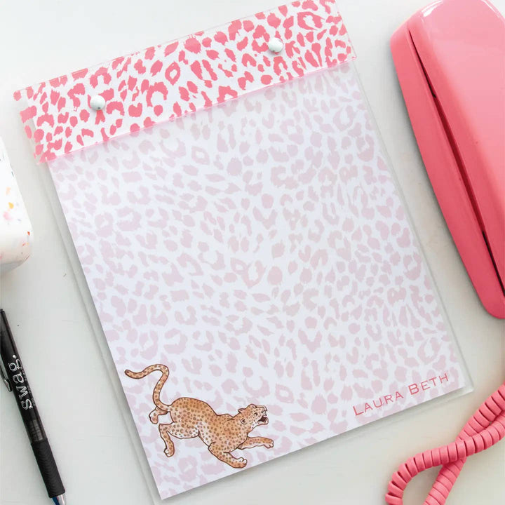 Acrylic Notepad | Orchid Leopard