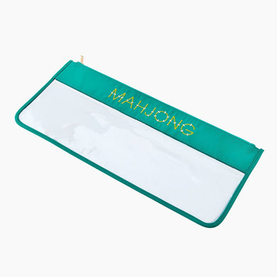 Mahjong Tile Bag • Aqua Bamboo