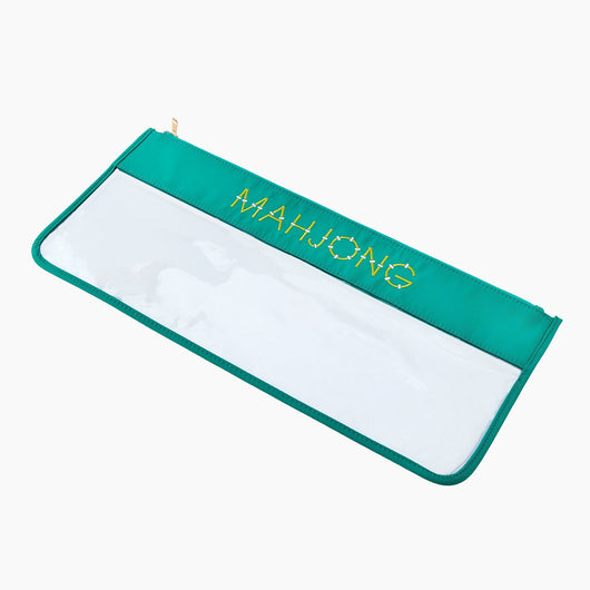 Mahjong Tile Bag • Aqua Bamboo