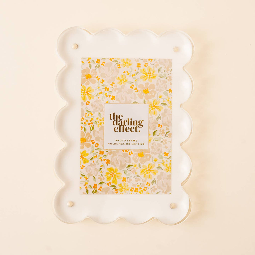 Scalloped Acrylic Frame Rectangle - Thumbnail 3