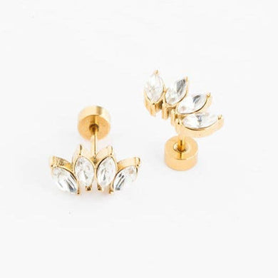 Diamond Crawler Stud Earrings