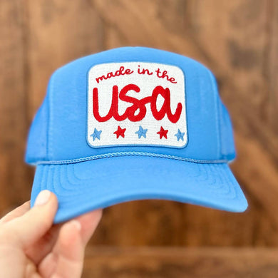 Made In The USA  | Blue Trucker Hat