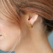 Beaded Huggie Hoop Earrings