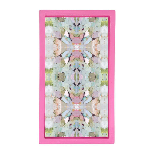 Bamboo Guest Towel Holder | Hot Pink