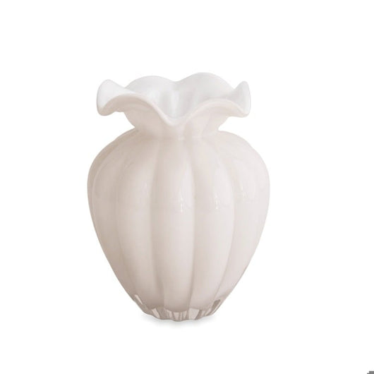 GLASS Vento Large Vase (Cream)