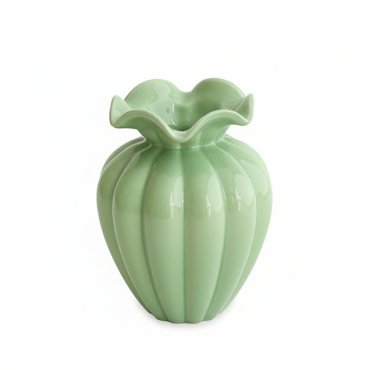 GLASS Vento Large Vase (Pistachio)