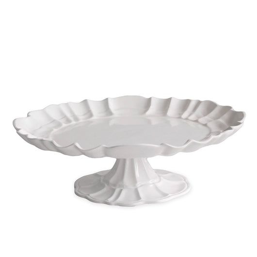 VIDA Tuscany Pedestal Cake Plate (White)