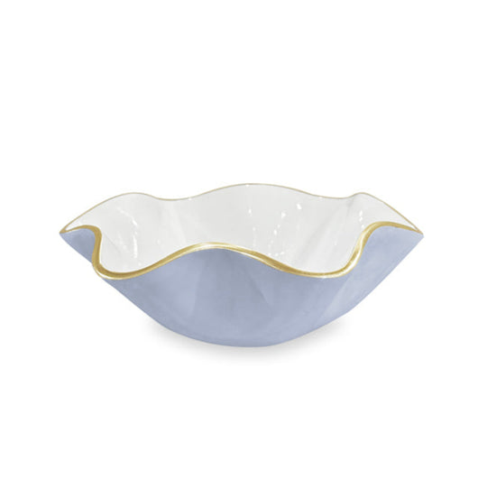 ENCANTO Carola Small Round Bowl (Periwinkle and White)