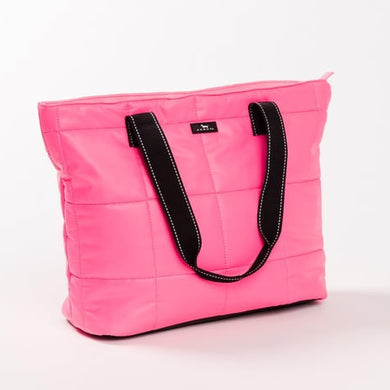 Quilted Layover Tote • Pop Pink