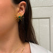 Emerald Statement Sun Studs