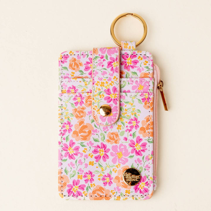 Keychain Wallet | Secret Garden Pink