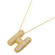 Crystal Initial Necklace