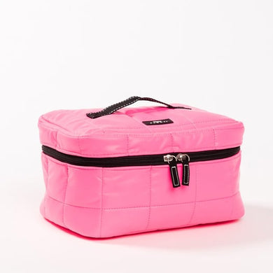 Quilted Train Case • Pop Pink