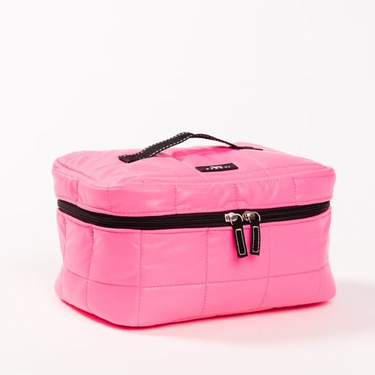 Quilted Train Case • Pop Pink