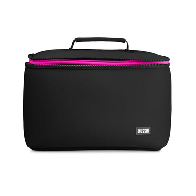 Large Train Case • Black + Pink
