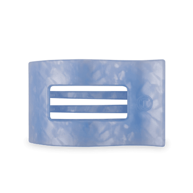 Large Flat Rectangle Hair Clip | Blue Lagoon