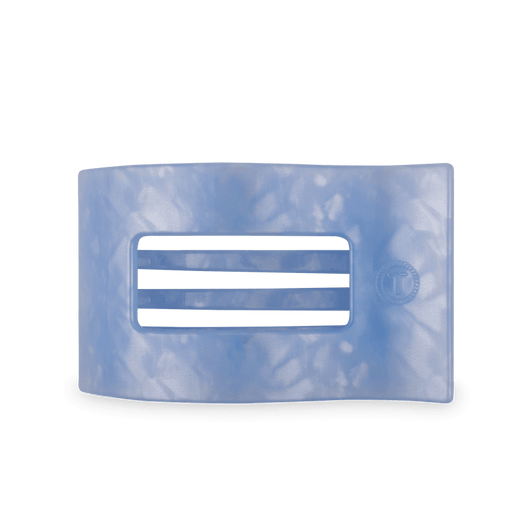 Large Flat Rectangle Hair Clip | Blue Lagoon