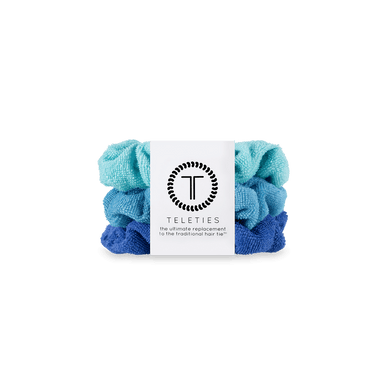 Teleties Small Scrunchie Terry Cloth | Bora Bora