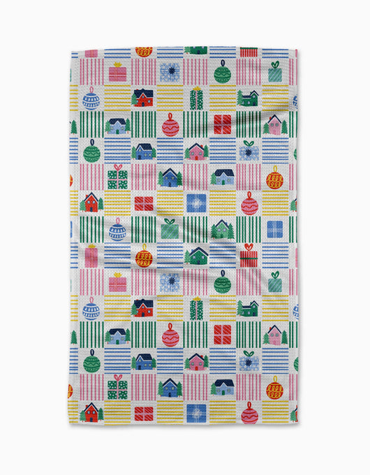 Holiday Checkered Tea Towel