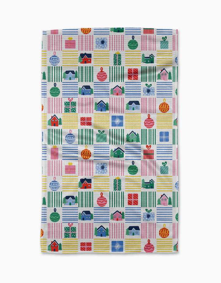 Holiday Checkered Tea Towel