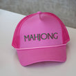 Pink Stitched Mahjong Hat