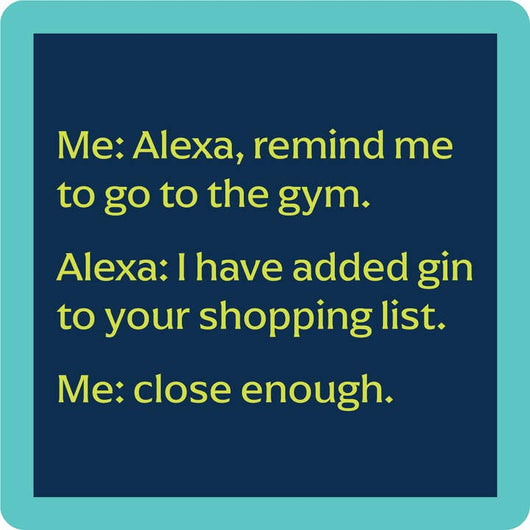 Drinks on Me Coaster | Alexa Gym Coaster