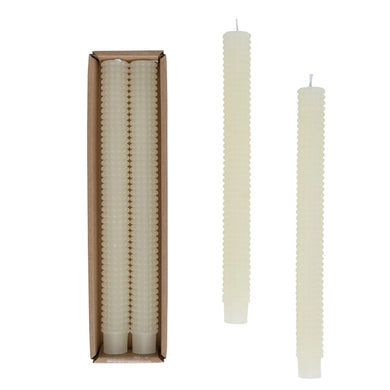 Taper Candles | Hobnail Cream