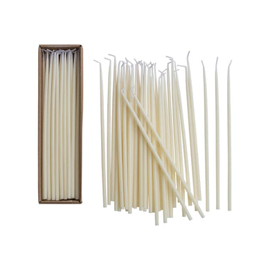 Thin Taper Candle Set | Ivory