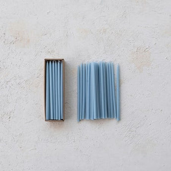 Thin Taper Candle Set | Light Blue