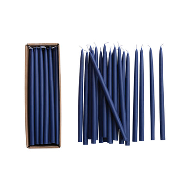 Unscented Thin Taper Candles in Box, Set of 24