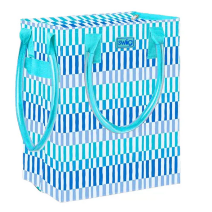 Mega Tote Bag | Glacier Stripe